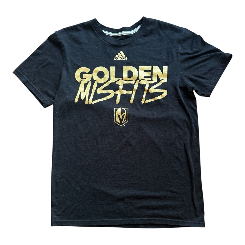 Adidas Golden Misfits Vegas Golden Knights Graphic T-Shirt Black NHL Size: Small